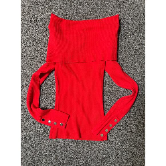 Karen Millen Ribbed Off the Shoulder Top - Picture 2 of 4